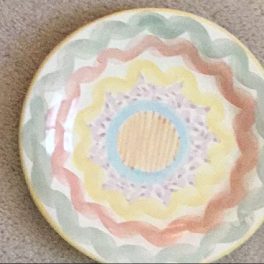 Retired Mackenzie Childs dinner plate.